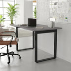 Tavolo da riunione con piano in laminato e base a U