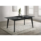 Bellingham Black Dining Table with Self-Storing Extension Leaf