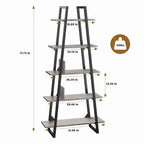 Scaffale industriale a 5 ripiani con struttura in metallo
