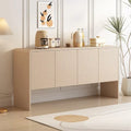 Credenza a 4 ante con ripiani regolabili, capacità 60L, per soggiorno e ingresso (Crema Albicocca)
